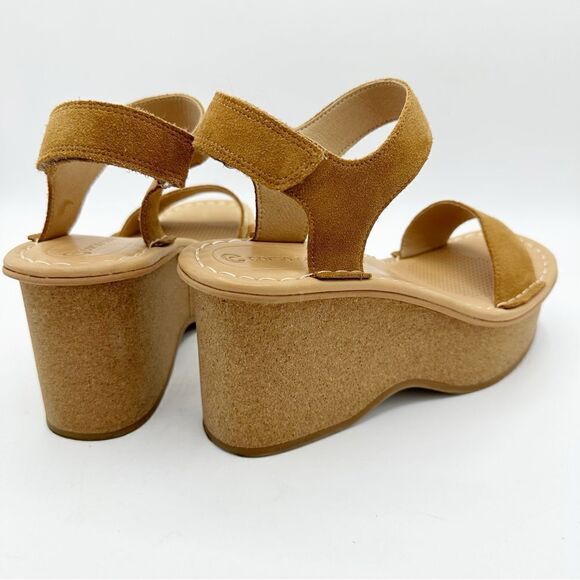Corso Como Women’s Meena Cork Platform Tan Suede Strappy Comfort Sandals Size 7M - Picture 15 of 15